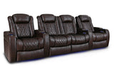 Valencia Tuscany XL Row of 4 Loveseat Center Dark Chocolate