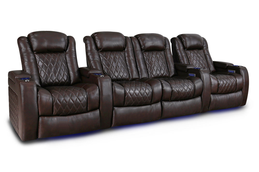 Valencia Tuscany XL Row of 4 Loveseat Center Dark Chocolate