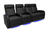 Valencia Syracuse Home Cinema Seating Row of 4 Loveseat Right Black