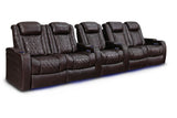 Valencia Tuscany XL Row of 5 Double Loveseat with Single Center Dark Chocolate