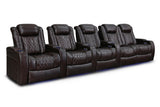 Valencia Tuscany XL Row of 5 Loveseat Right Dark Chocolate