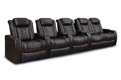 Valencia Tuscany XL Row of 5 Loveseat Right Dark Chocolate