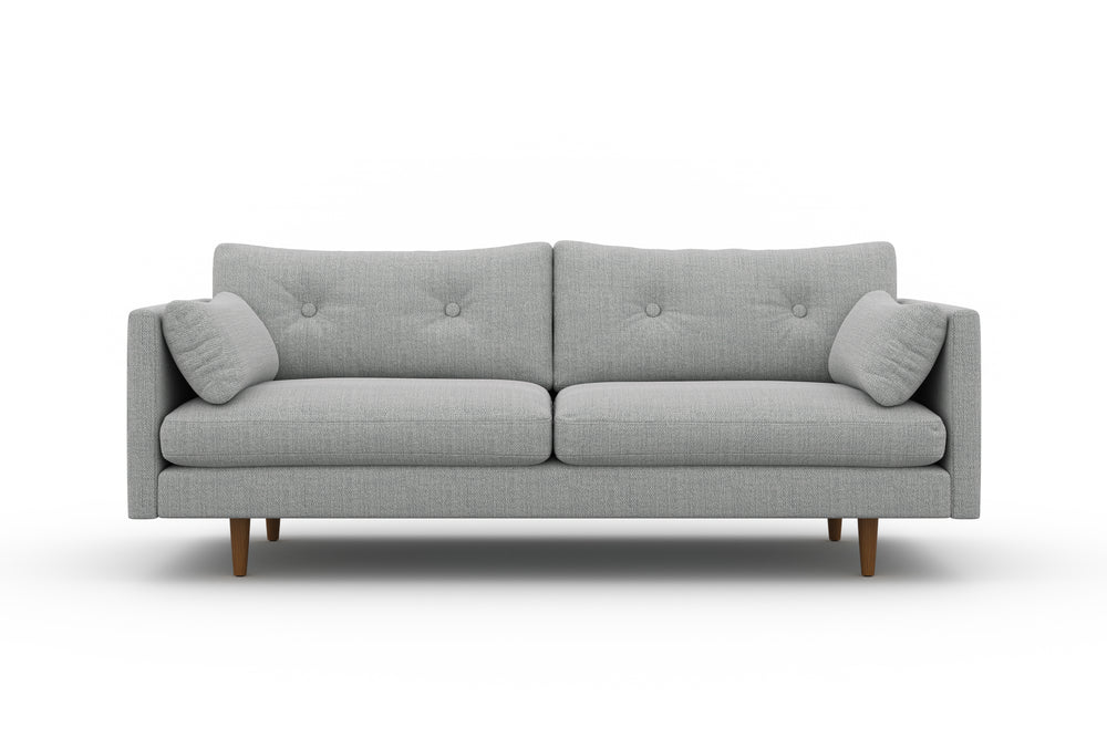 Valencia Riga Modern Fabric Sofa, Grey