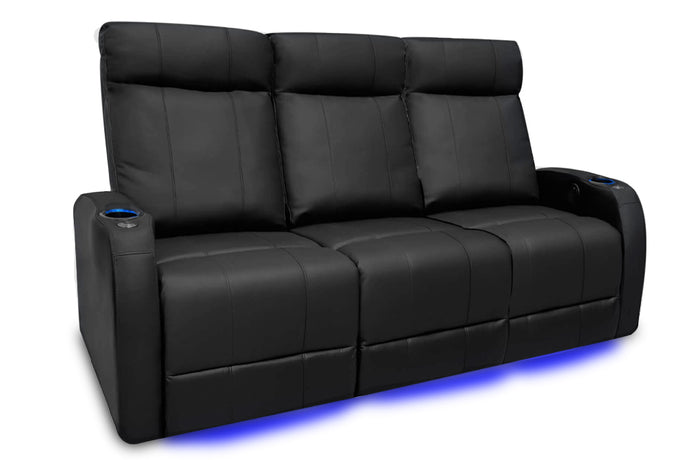 Valencia Syracuse Home Cinema Seating Set of 3 Black