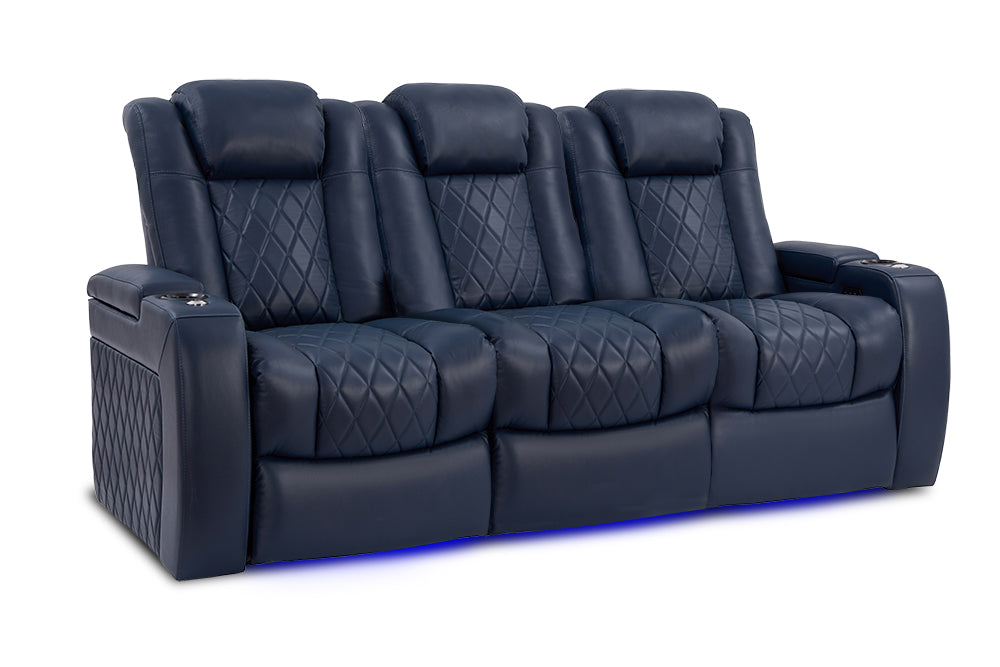 Valencia Tuscany Home Cinema Seating Set of 3 Navy Blue