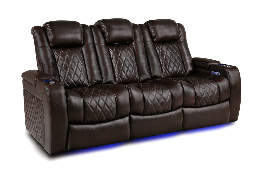 Valencia Tuscany Home Cinema Seating Set of 3 Dark Chocolate